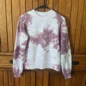 Tie dye pullover sweatshirt